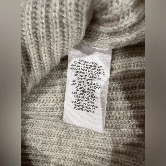 NWT intermix wool cashmere sweater dress tunic heather gray - Picture 12 of 12